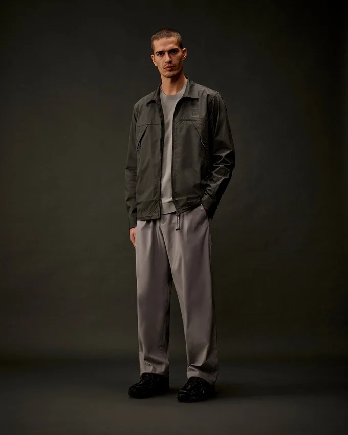 Metropolis Series Gabardine Zip Overshirt