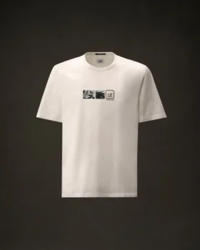 Metropolis Series Mercerized Jersey Short Sleeve Back Embroidery T-Shirt