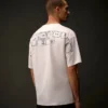 Metropolis Series Mercerized Jersey Short Sleeve Back Embroidery T-Shirt