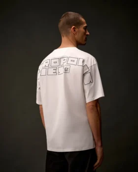 Metropolis Series Mercerized Jersey Short Sleeve Back Embroidery T-Shirt