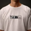 Metropolis Series Mercerized Jersey Short Sleeve Back Embroidery T-Shirt