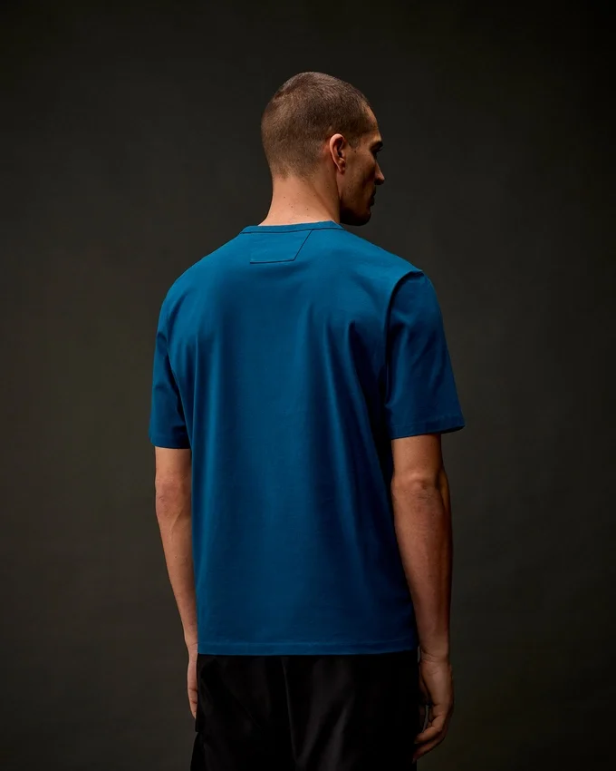Metropolis Series Mercerized Jersey Short Sleeve Badge T-Shirt