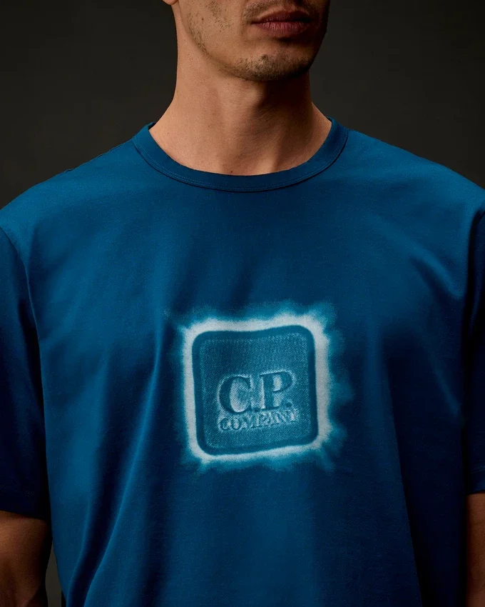 Metropolis Series Mercerized Jersey Short Sleeve Badge T-Shirt