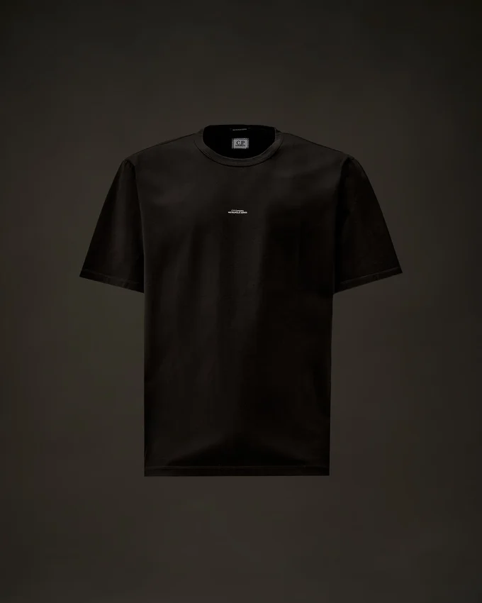 Metropolis Series Mercerized Jersey Short Sleeve Chest Logo T-Shirt