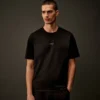 Metropolis Series Mercerized Jersey Short Sleeve Chest Logo T-Shirt
