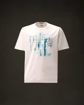 Metropolis Series Mercerized Jersey Short Sleeve Graphic Logo T-Shirt