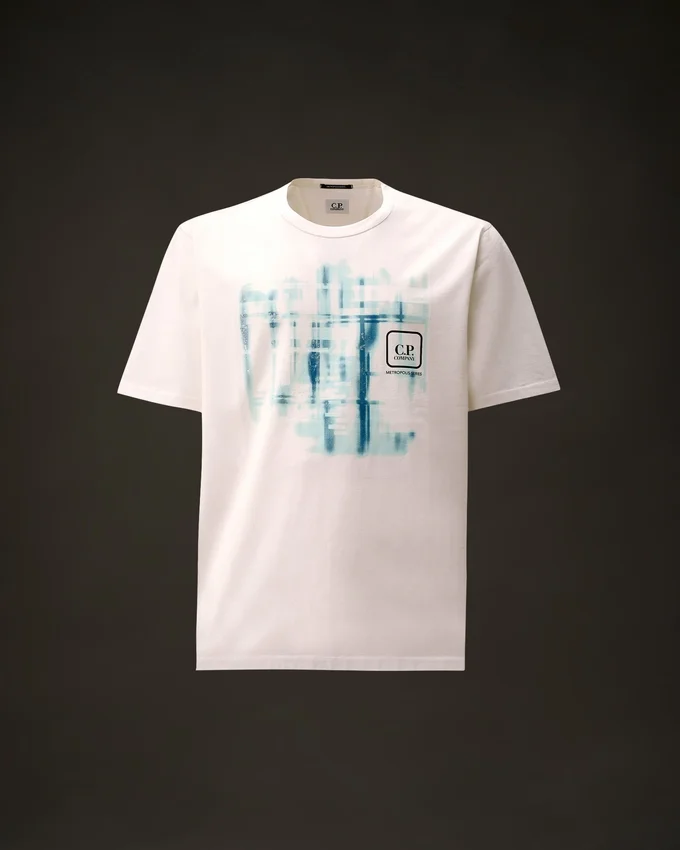 Metropolis Series Mercerized Jersey Short Sleeve Graphic Logo T-Shirt