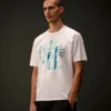 Metropolis Series Mercerized Jersey Short Sleeve Graphic Logo T-Shirt