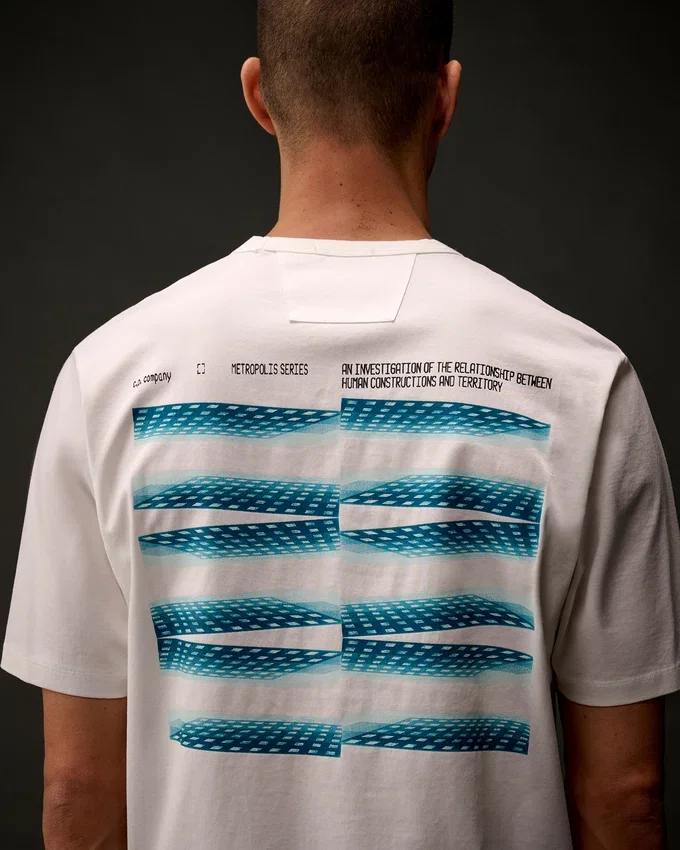 Metropolis Series Mercerized Jersey Short Sleeve Graphic T-Shirt