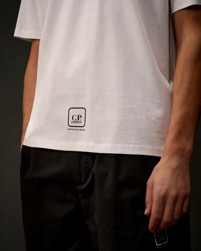 Metropolis Series Mercerized Jersey Short Sleeve Graphic T-Shirt