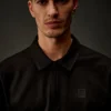 Metropolis Series Mercerized Jersey Short Sleeve Half Zip Polo