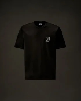 Metropolis Series Mercerized Jersey Short Sleeve Printed Badge T-Shirt
