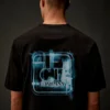 Metropolis Series Mercerized Jersey Short Sleeve Printed Badge T-Shirt