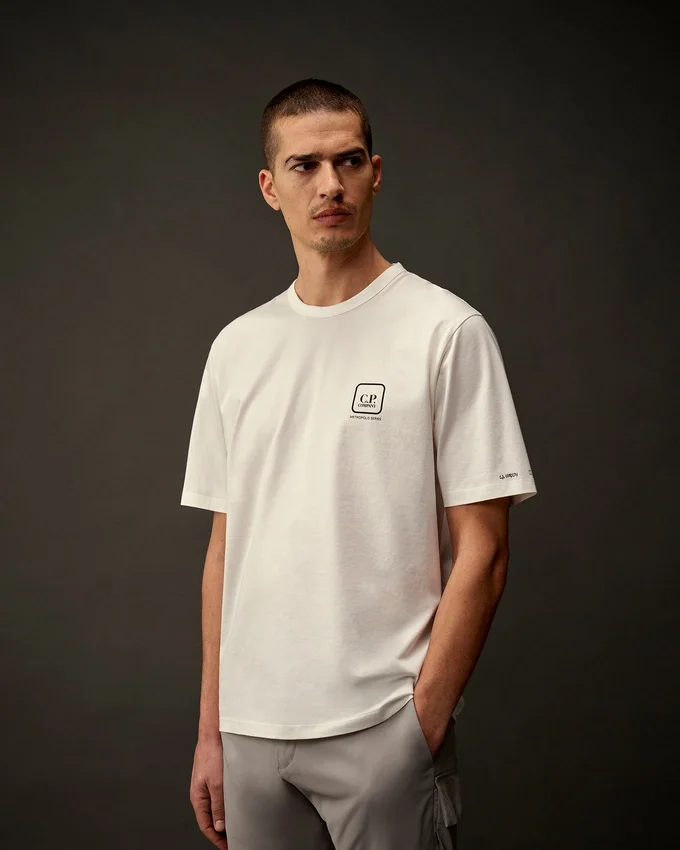 Metropolis Series Mercerized Jersey Short Sleeve Printed Graphic T-Shirt