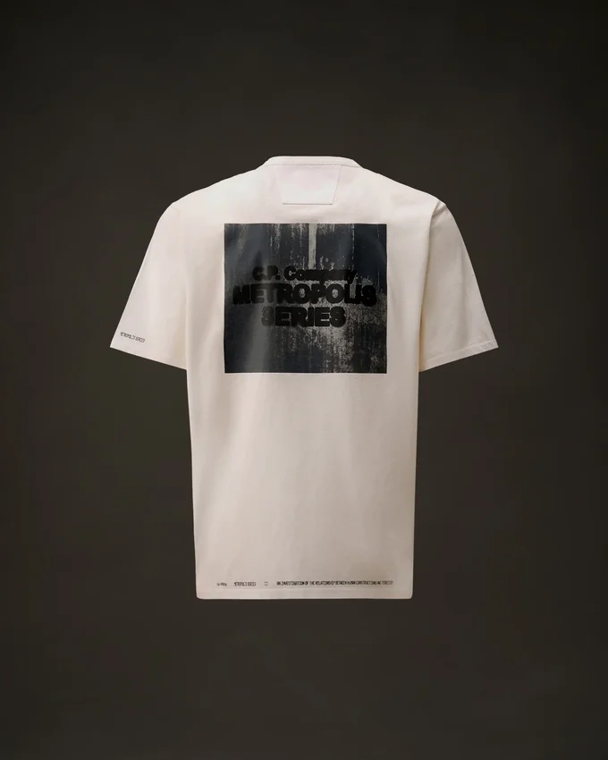 Metropolis Series Mercerized Jersey Short Sleeve Printed Graphic T-Shirt
