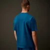Metropolis Series Mercerized Jersey Short Sleeve Rubberized Badge T-Shirt