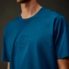 Metropolis Series Mercerized Jersey Short Sleeve Rubberized Badge T-Shirt