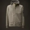 Metropolis Series Stretch Fleece Mixed Hooded Sweatshirt
