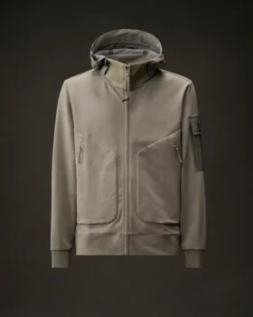 Metropolis Series Stretch Fleece Mixed Hooded Sweatshirt