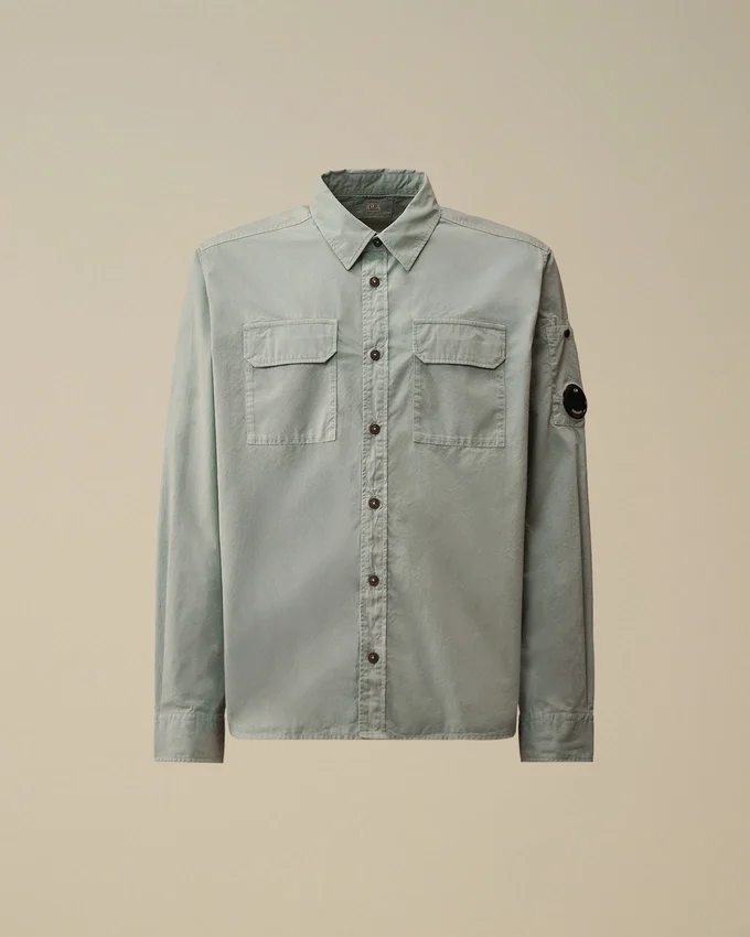 Organic Gabardine Long Sleeve Lens Shirt