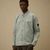 Organic Gabardine Long Sleeve Lens Shirt