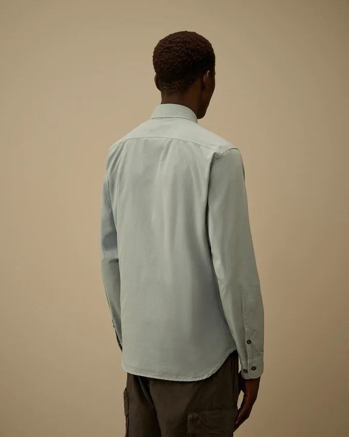 Organic Gabardine Long Sleeve Lens Shirt