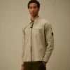 Organic Gabardine Zipped Lens Overshirt