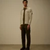 Organic Gabardine Zipped Lens Overshirt