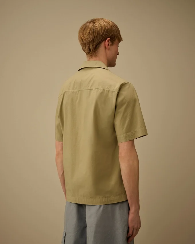 Popeline Boxy Short Sleeve Shirt