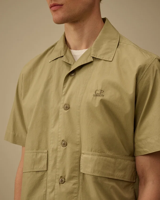 Popeline Boxy Short Sleeve Shirt