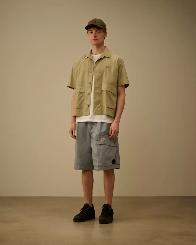 Popeline Boxy Short Sleeve Shirt