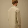 Popeline Long Sleeve Lens Button Shirt