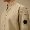Popeline Long Sleeve Lens Button Shirt