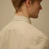 Popeline Long Sleeve Lens Button Shirt