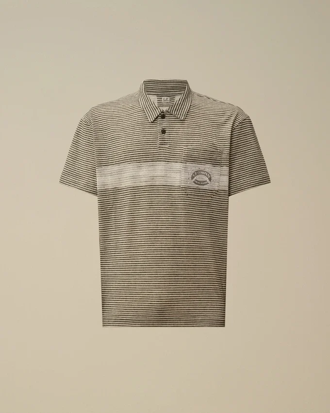 Printed Jersey 20/1 Short Sleeve Logo Polo