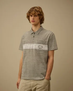 Printed Jersey 20/1 Short Sleeve Logo Polo