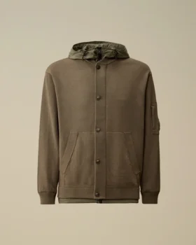 Reversible Cotton Mixed Hooded Sweater