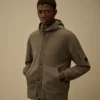 Reversible Cotton Mixed Hooded Sweater