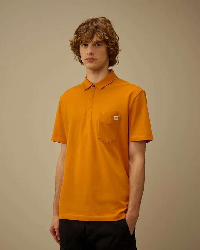 Stretch Piquet Short Sleeve Chest Pocket Polo