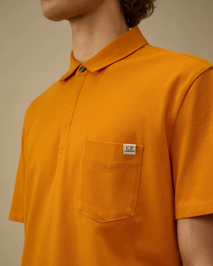 Stretch Piquet Short Sleeve Chest Pocket Polo