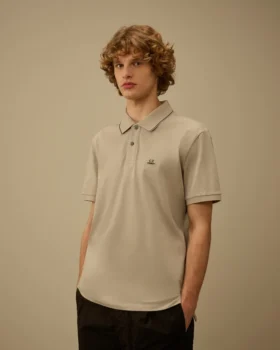 Stretch Piquet Short Sleeve Logo Polo