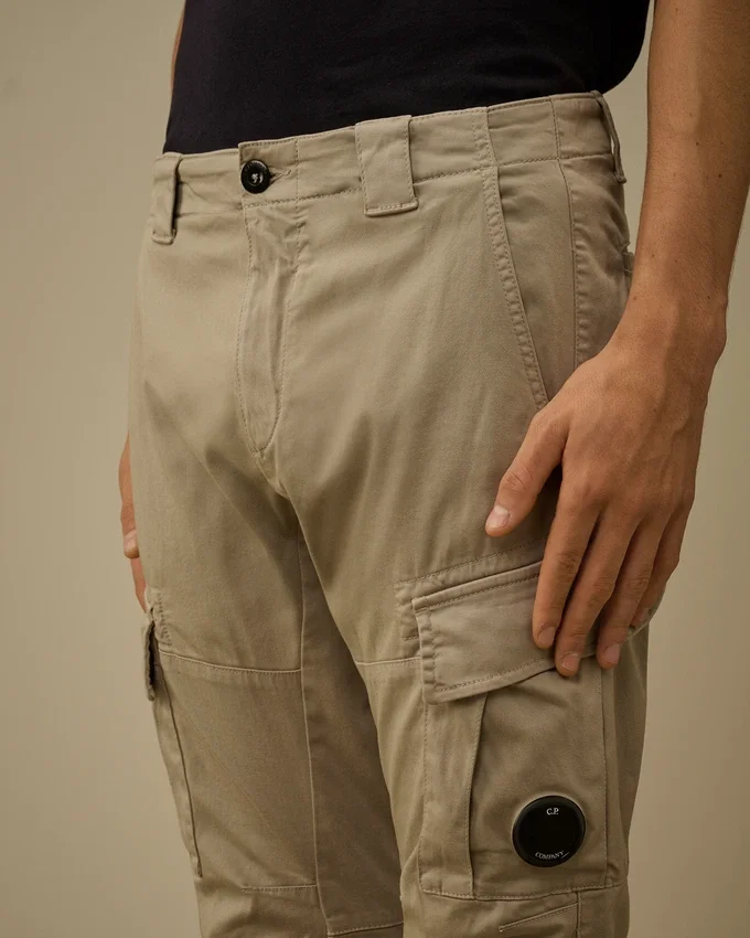 Stretch Sateen Ergonomic Lens Cargo Pants