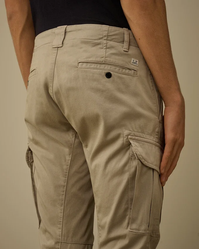 Stretch Sateen Ergonomic Lens Cargo Pants