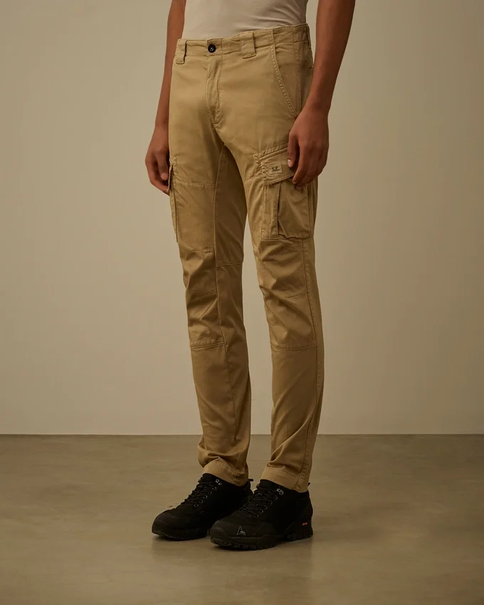 Stretch Sateen Ergonomic Logo Cargo Pants