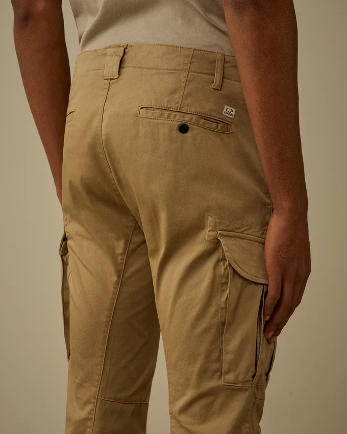 Stretch Sateen Ergonomic Logo Cargo Pants