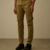 Stretch Sateen Ergonomic Rounded Pockets Lens Cargo Pants