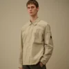 Taylon P Chest Pockets Lens Button Overshirt