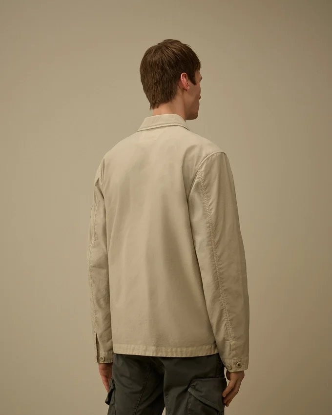 Taylon P Chest Pockets Lens Button Overshirt