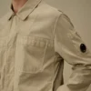 Taylon P Chest Pockets Lens Button Overshirt