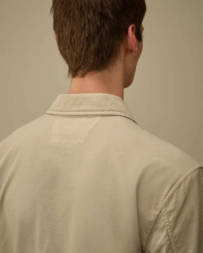 Taylon P Chest Pockets Lens Button Overshirt